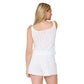 Pijama  set blanco - flanesyfresones