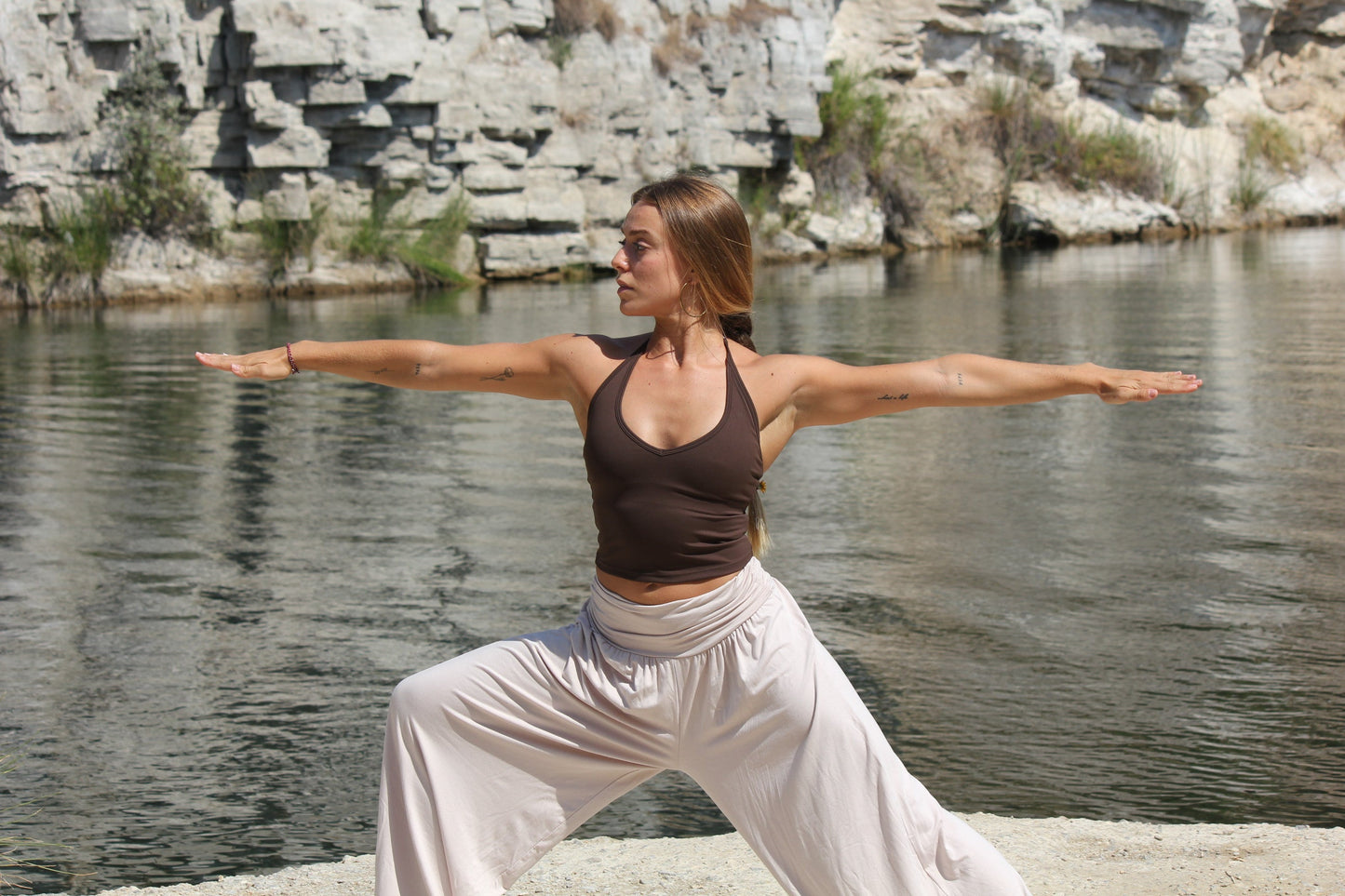 Chio Harem Pants White