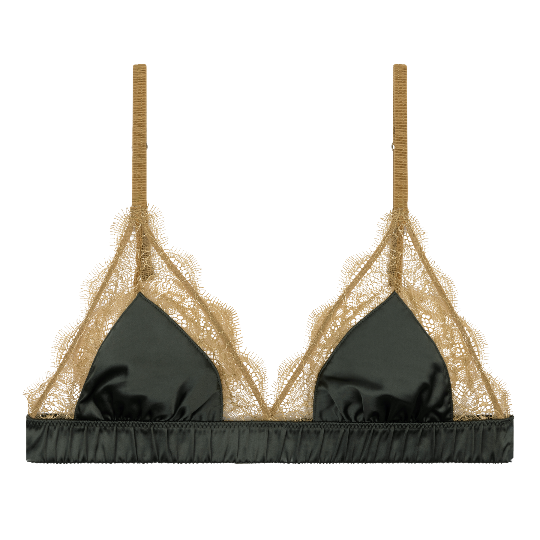 Bralette Love Lace Green - flanesyfresones