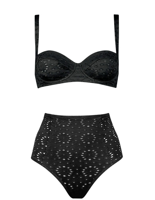 Bikini Top Balconette Riviera Notes Black