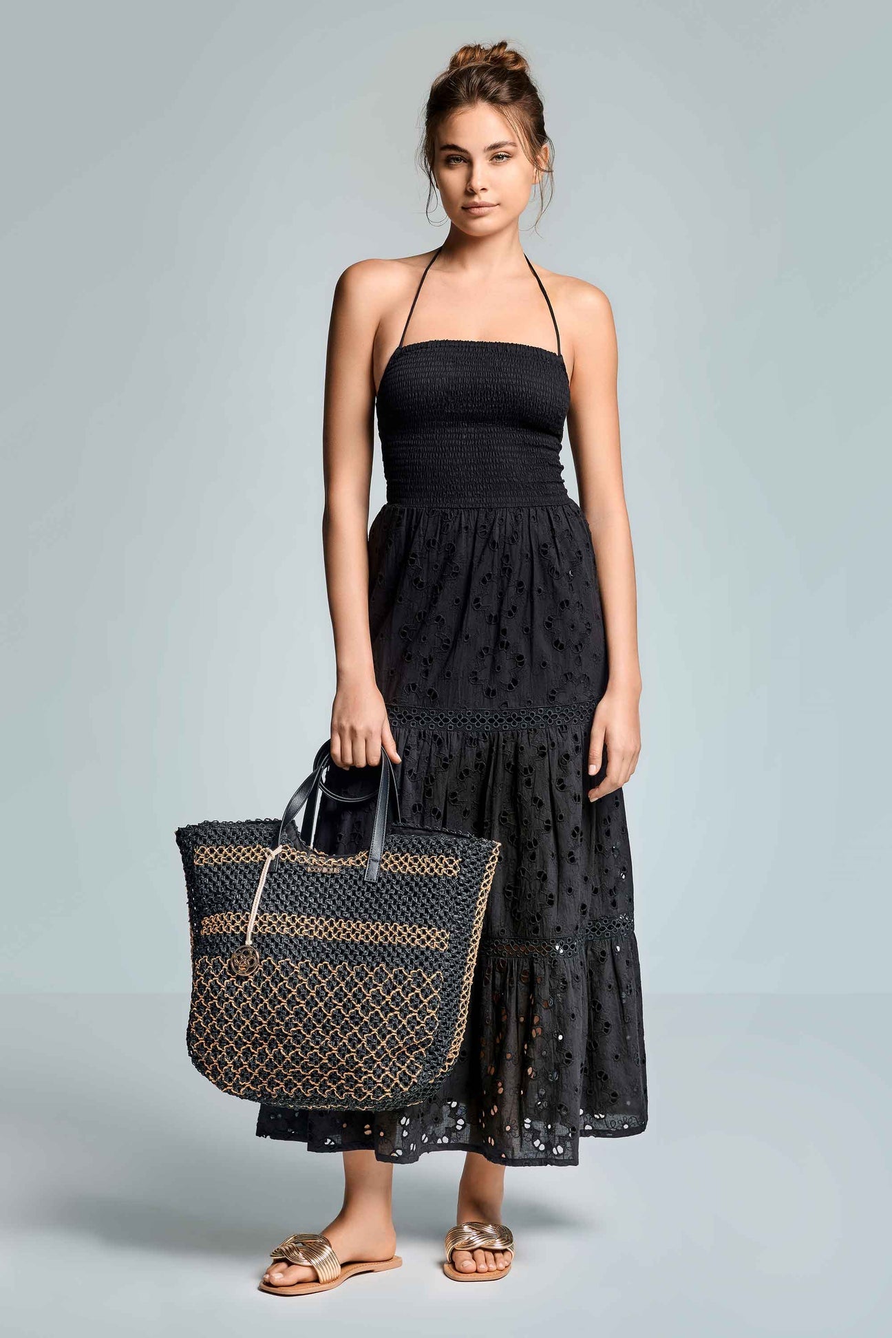 Sirya Long Dress - BLACK - flanesyfresones