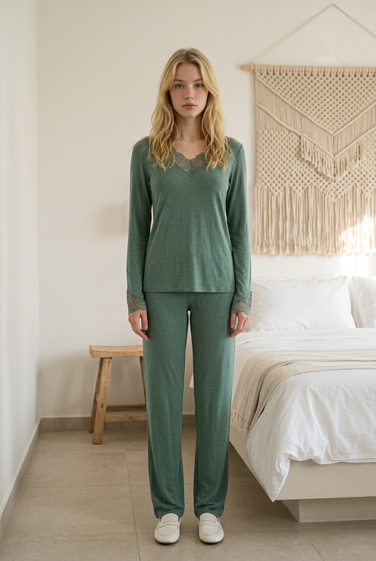 Pijama set Green mint