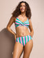 Biquini top pink-green - flanesyfresones