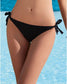 Bikini Slip Ajourage couture negro