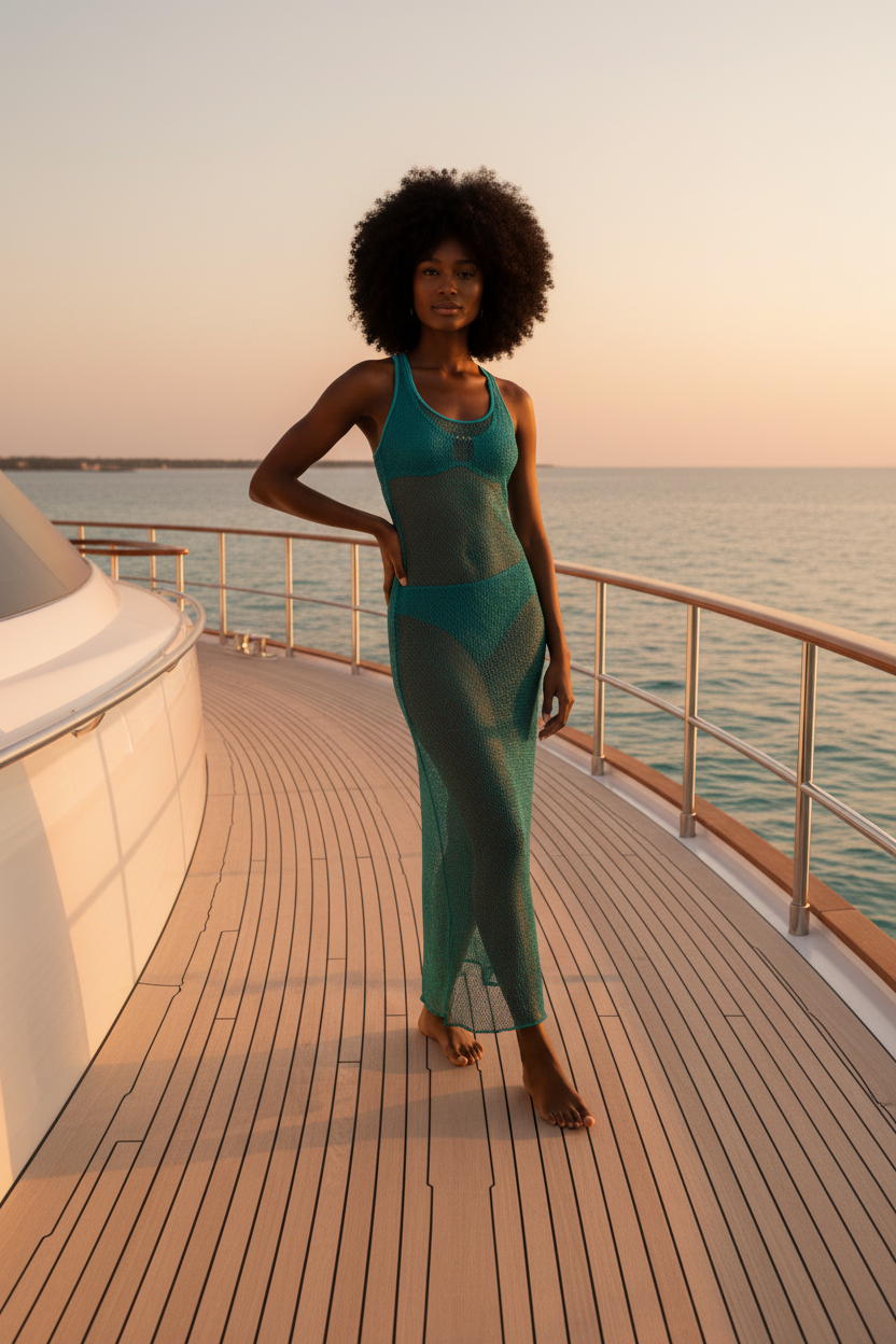 Vestido turquesa  JANJA - flanesyfresones