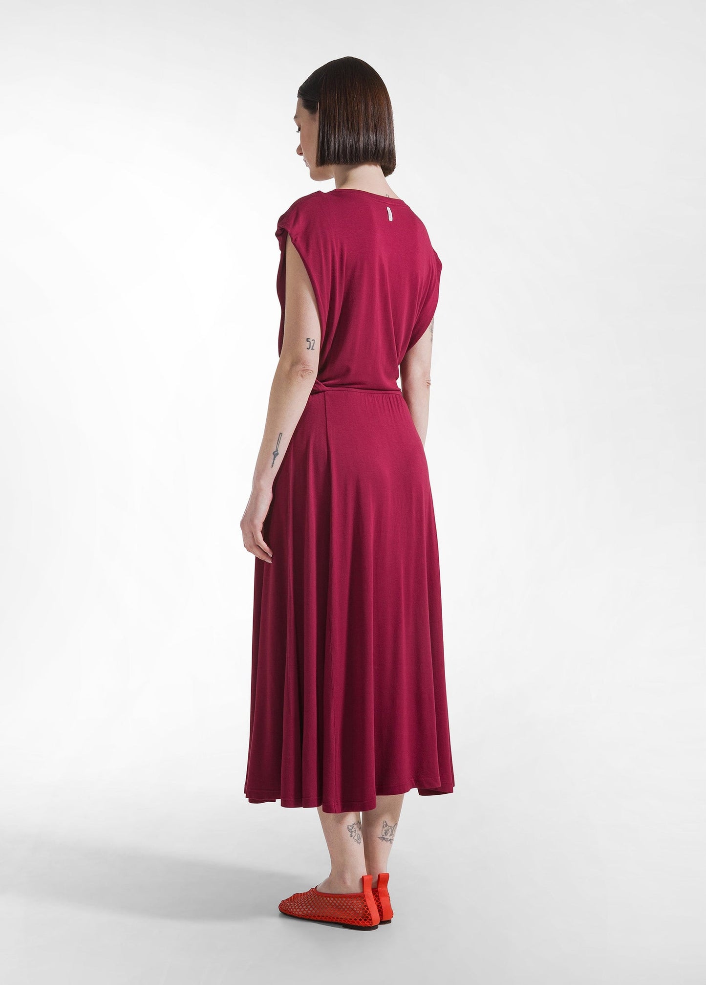 Vestido largo viscosa - flanesyfresones