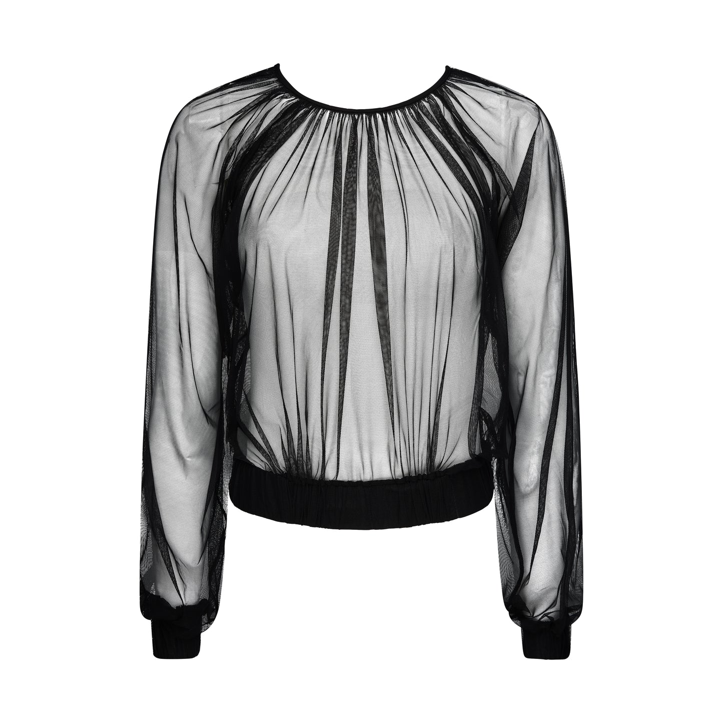 Top negro transparente Lethi
