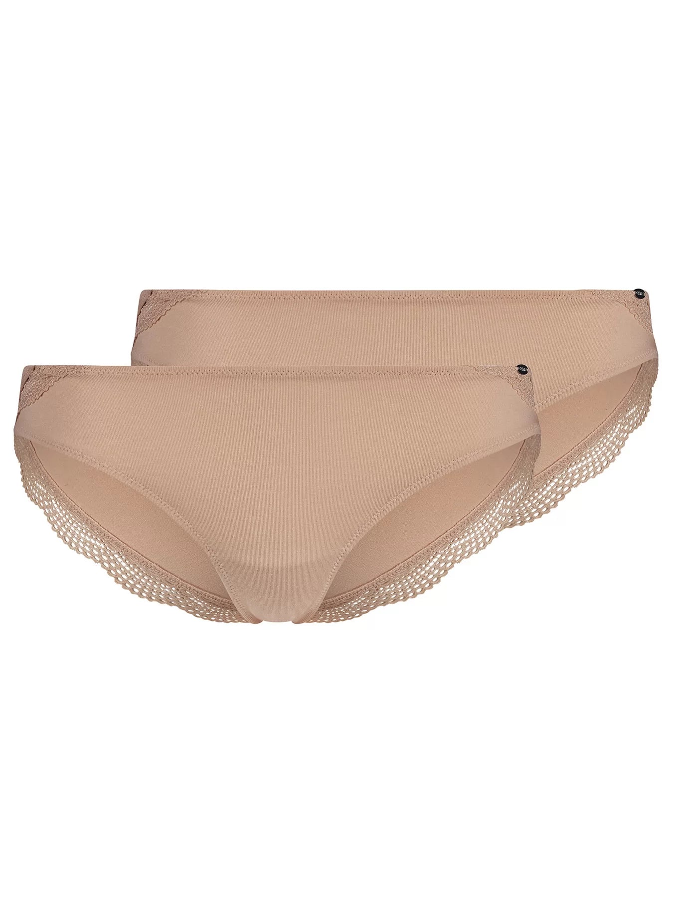 Pack de 2 braguitas de algodón premium  con detalle de encaje – confort delicado y elegancia funcional - flanesyfresones