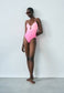 Bañador fucsia sin aro escote profundo Chantelle - flanesyfresones