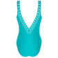 ABA6915C Bañador turquesa Ajourage couture - flanesyfresones