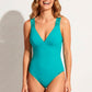 ABA6915C Bañador turquesa Ajourage couture - flanesyfresones