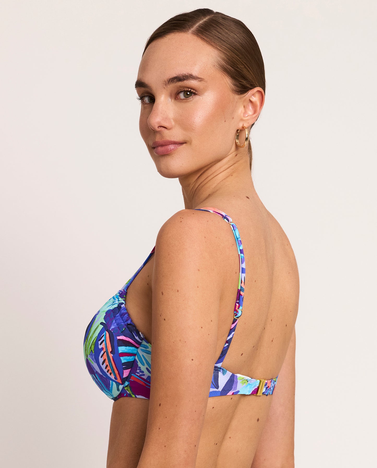 Top de Bikini azul de aros - flanesyfresones