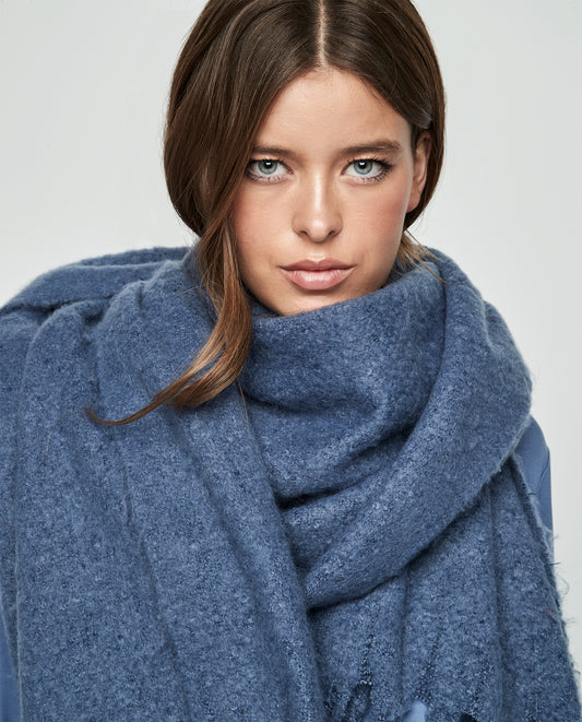 Bufanda Lisa Azul