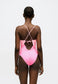 Bañador fucsia sin aro escote profundo Chantelle - flanesyfresones