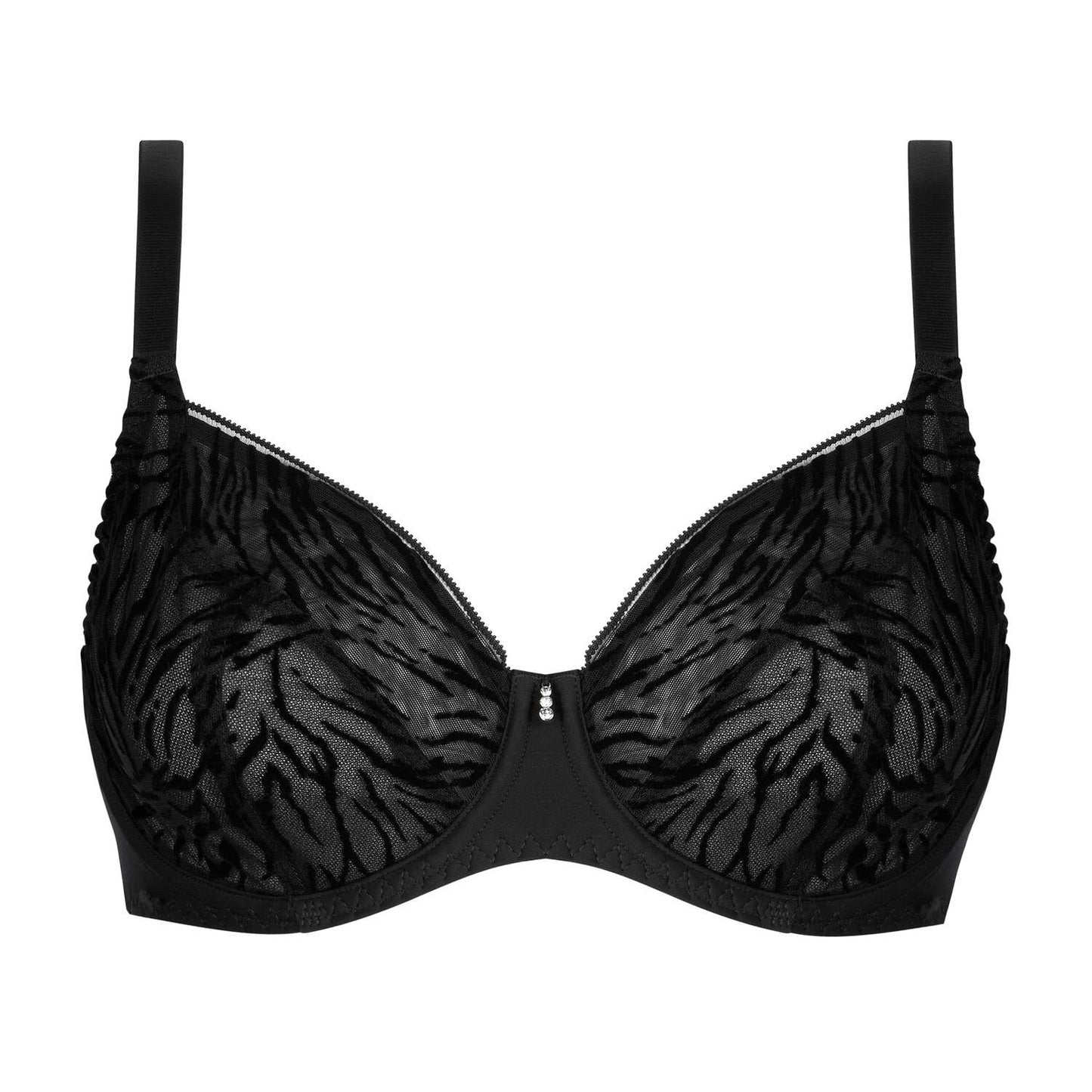 Sujetador negro aros Tigre Velours