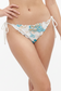 Biquini braga blanca con bordado azul FAVONE