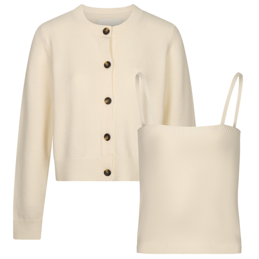 MIRANDA + CAMILLE Co-ord top WHITE OFF