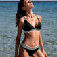 Bikini Triangular Energie Nautique negro plata