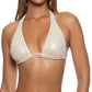 Biquini top halter  gold