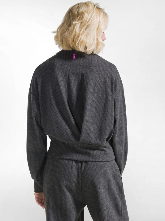 Pinstriped Full-Zip Jacket