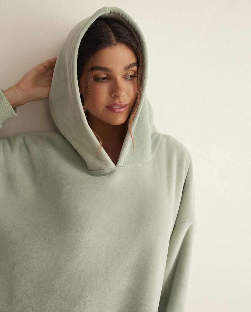 Sudadera oversize verde