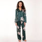 Pijama print raso set