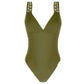 ABA6915C Bañador kaki Ajourage couture - flanesyfresones