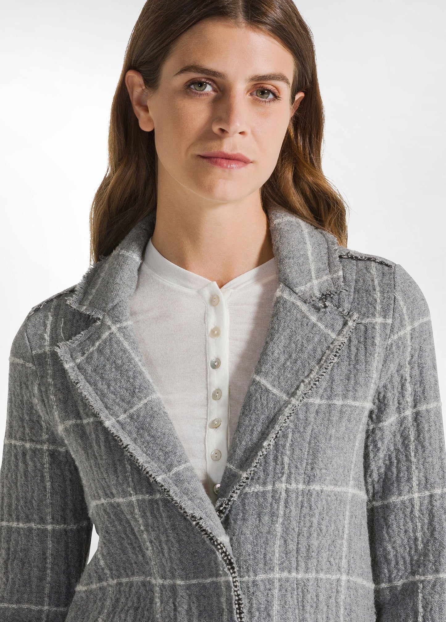 DOUBLE WOOL GAUZE BLAZER