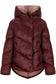Plumón con cuello chal burgundy