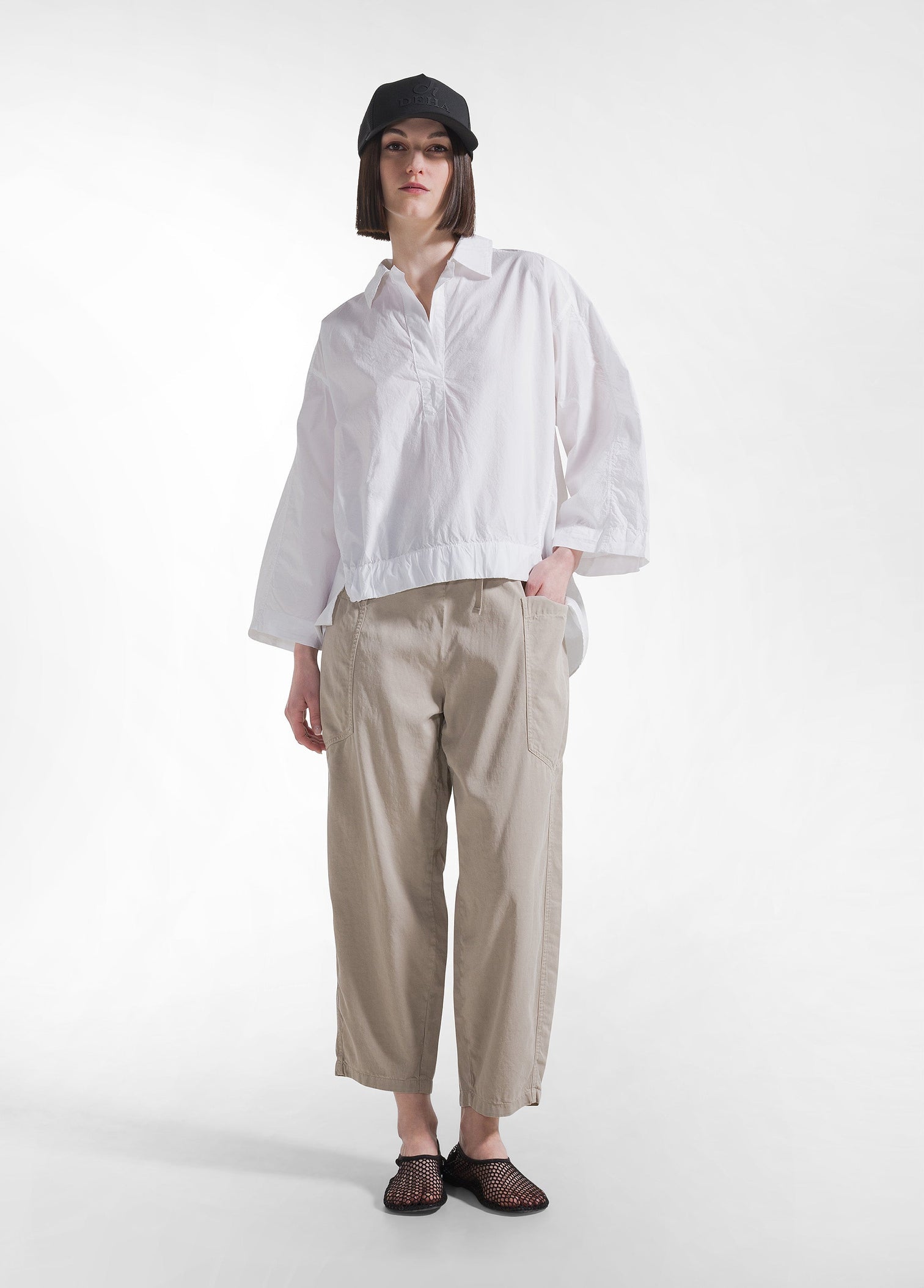 POLO DE POPELIN BLANCO - flanesyfresones