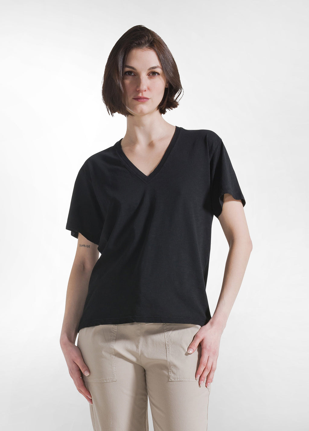 Camiseta de cuello ancho - flanesyfresones