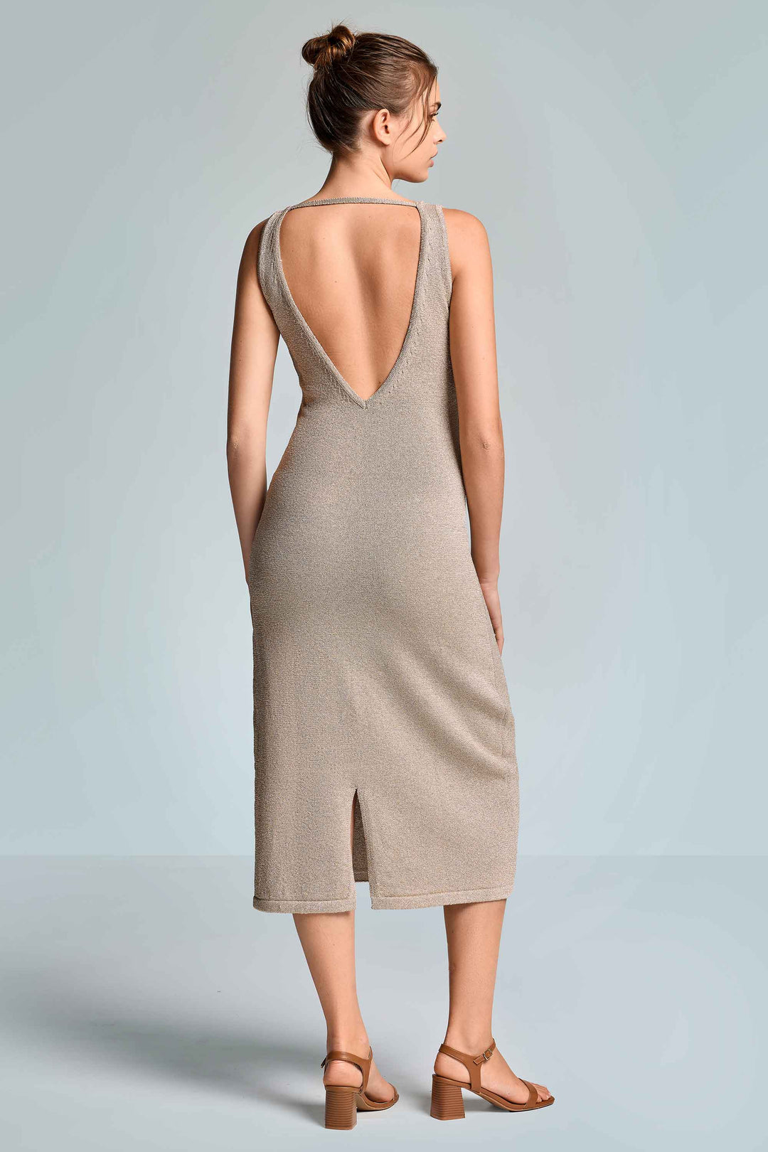 Vestido Samanicato dorado - flanesyfresones