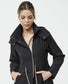 Chaqueta cortavientos negra