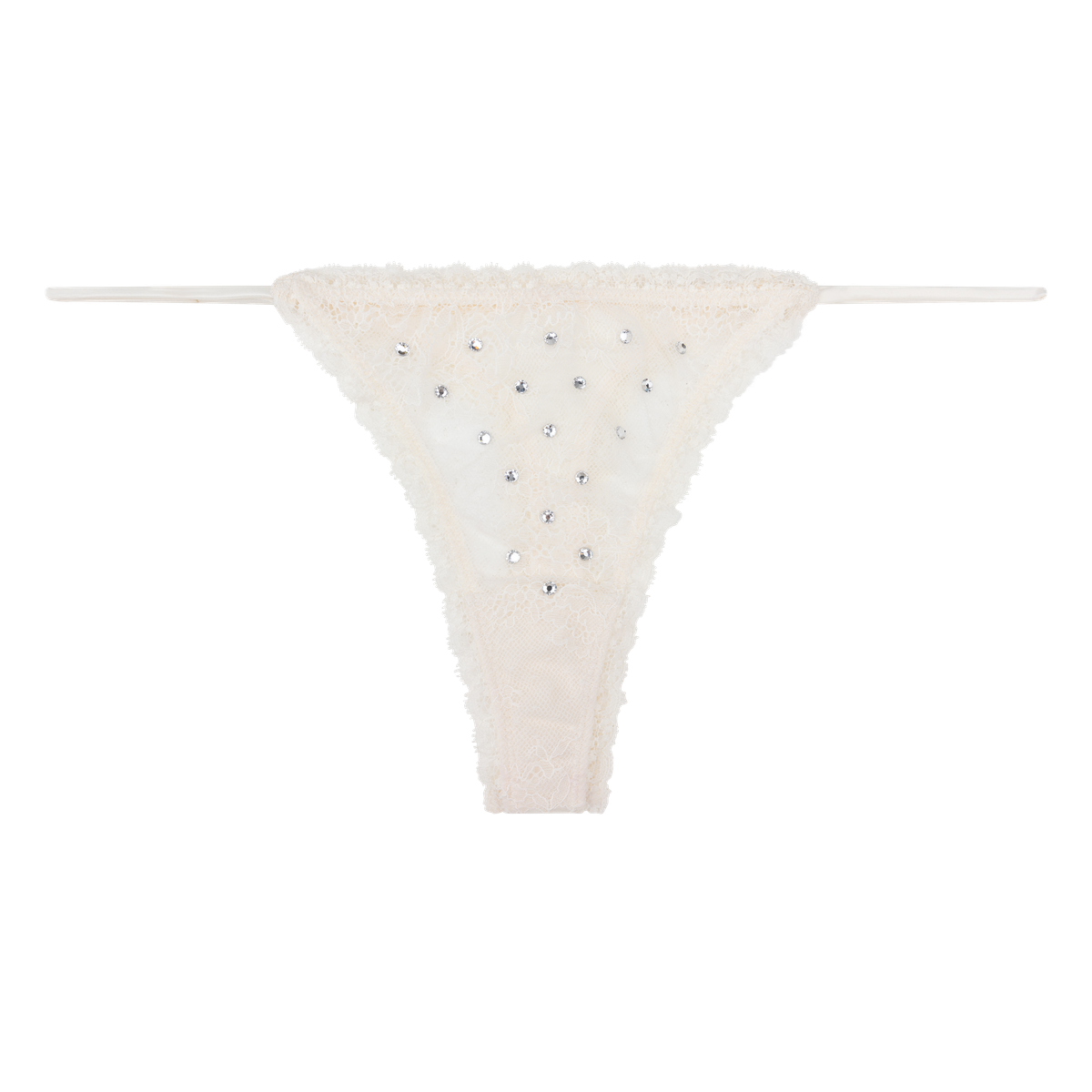 Tanga strass wildrose marfil