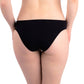 Bikini Slip Ajourage couture negro