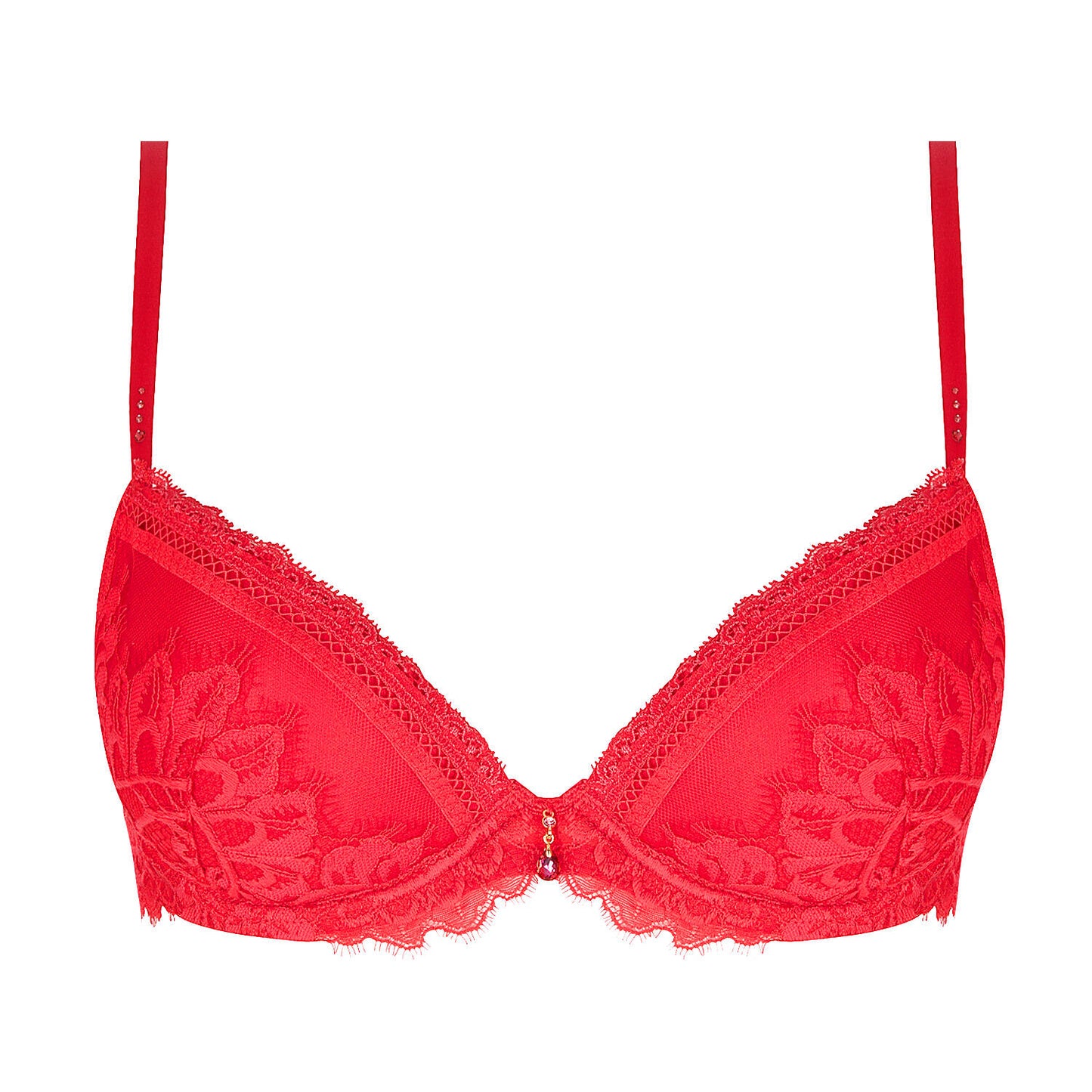 Sujetador copa encaje rojo Désirs de Venise - flanesyfresones