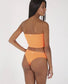 Top naranja Bandeau Sin Tirantes