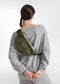 QUILTED BELT BAG OLIVE GREEN