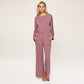 Pijama largo mauve