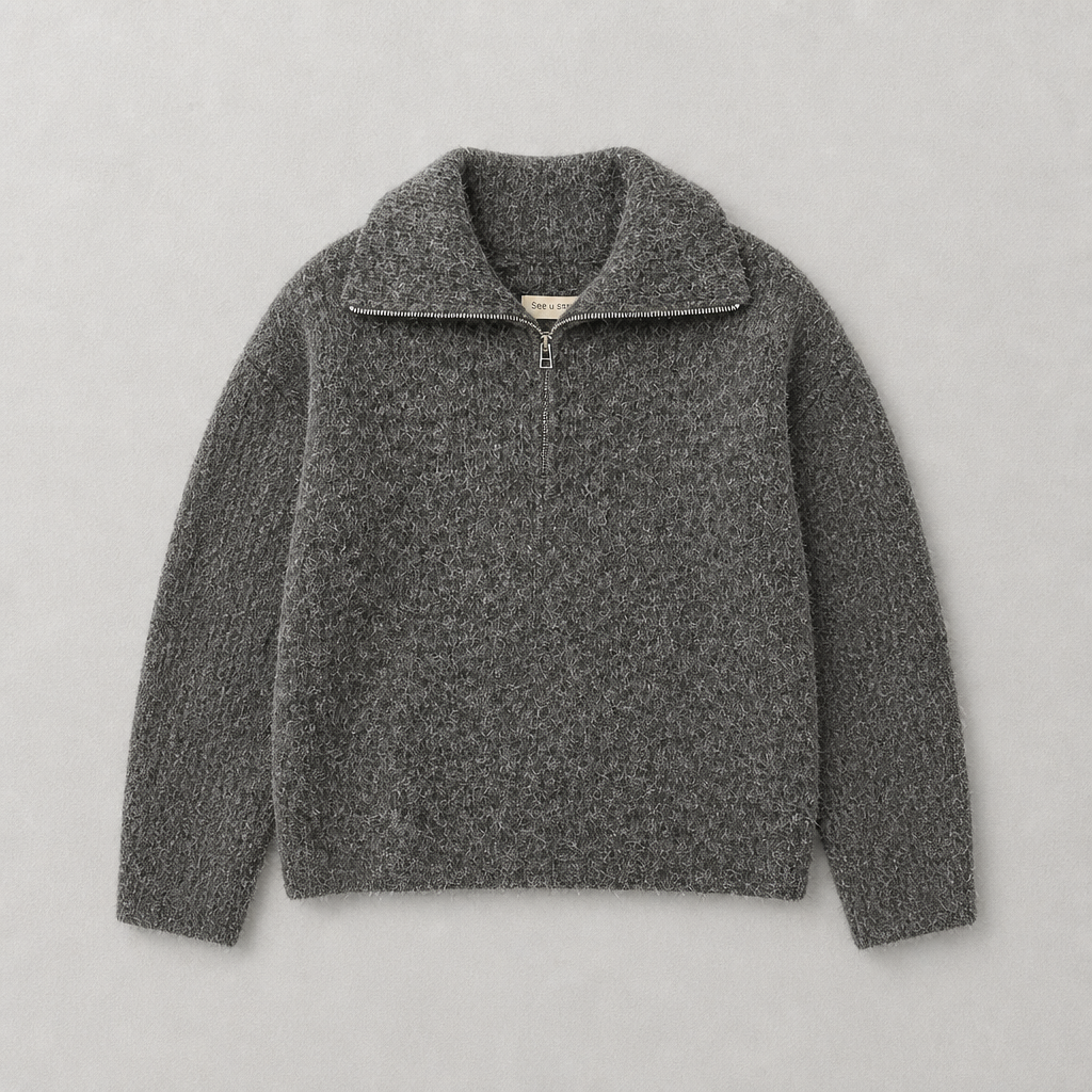 Jersey cremallera dark grey