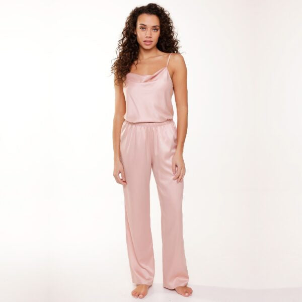 Pijama rosa raso set