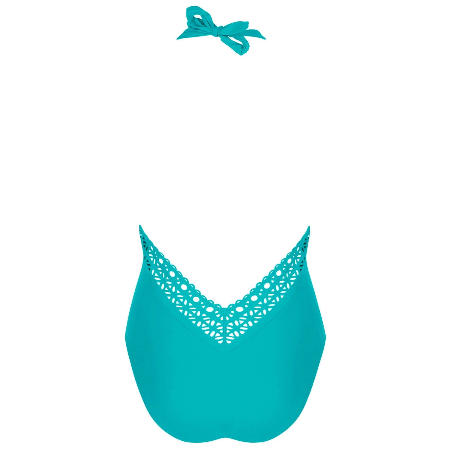 Bañador Turquesa ajourage couture - flanesyfresones