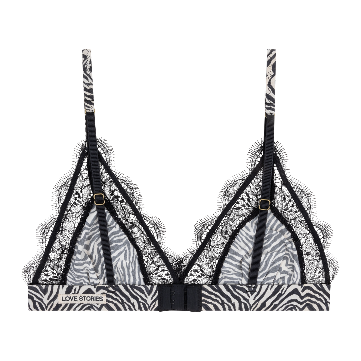 Bralette Love Lace Zebra - flanesyfresones