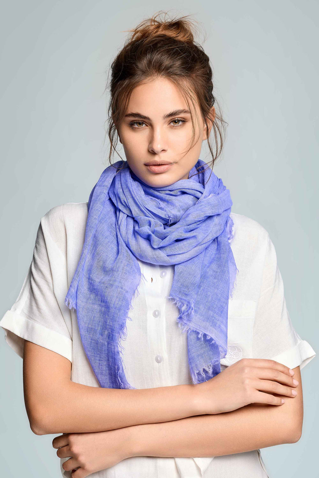 Pashmina de un solo color - flanesyfresones