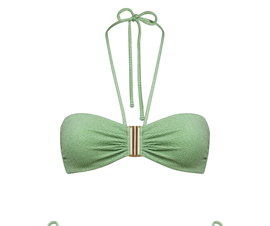 Bikini top bandeau Swim Sparkle green