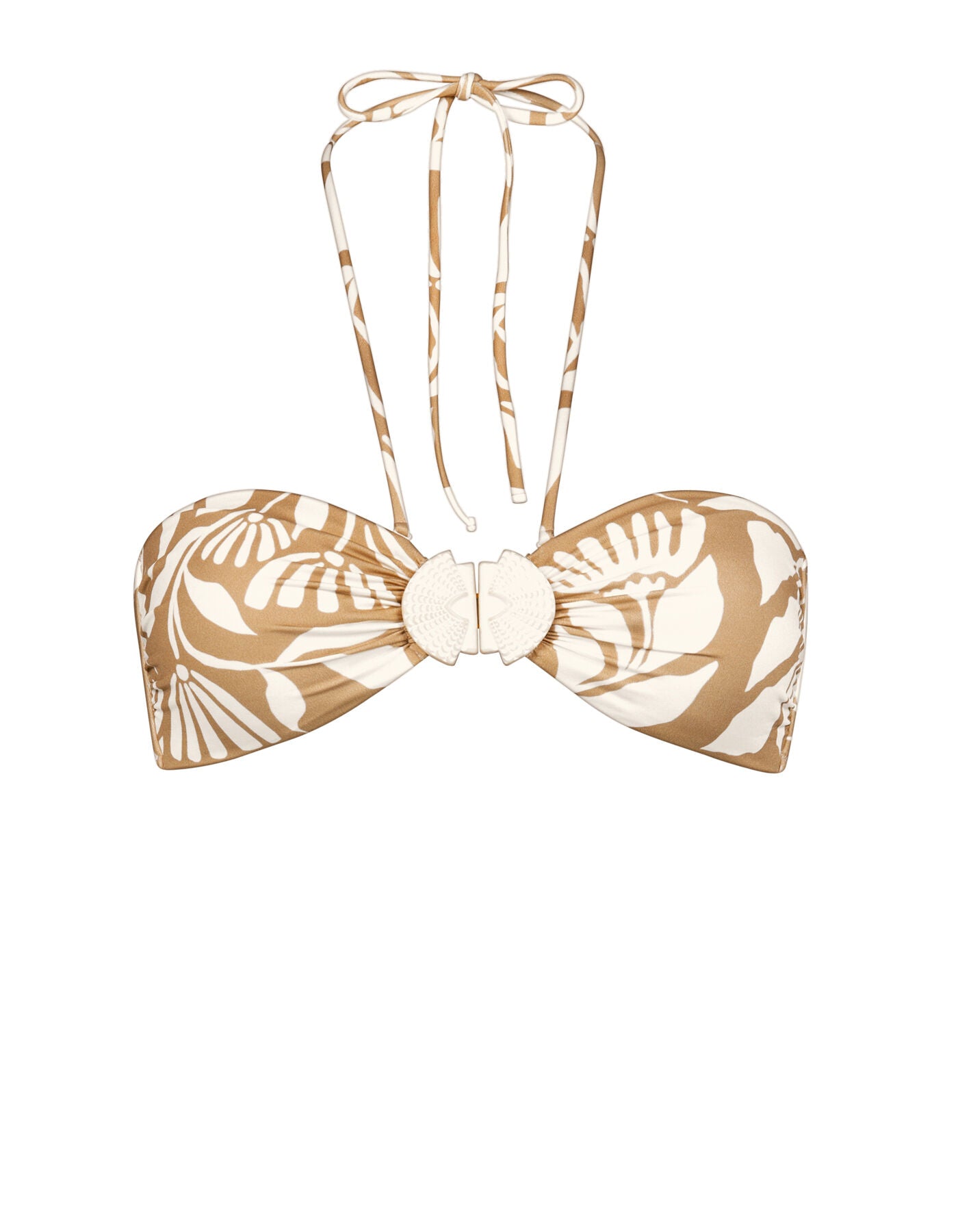 Biquini top COASTAL BOHEMIA Sand Cotton - flanesyfresones