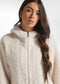 WOOLY BOUCLE' COAT CREAM