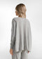 CASHMERE BLEND CREW NECK SWEATER GREY MELANGE