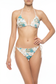 Biquini braga blanca con bordado azul FAVONE