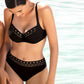Bikini ajourage couture negro